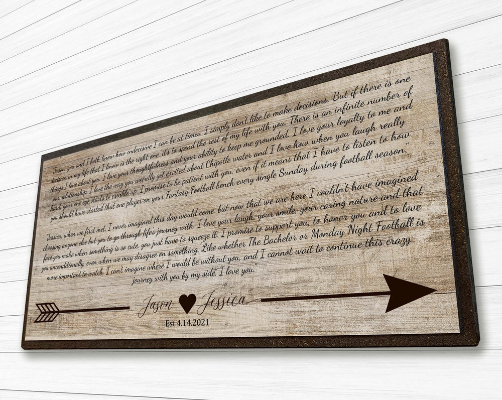 wedding vow sign