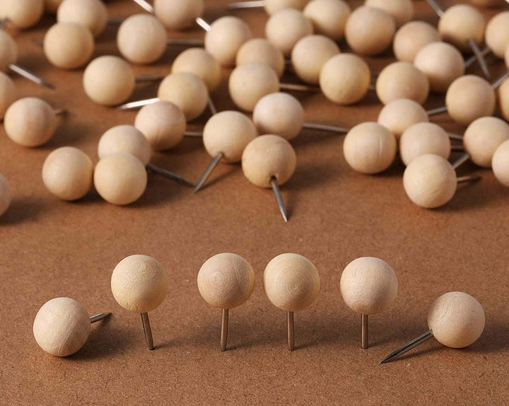 Wooden Sphere Push Pins (Bulk Pricing) Push Pins Howdy Owl 