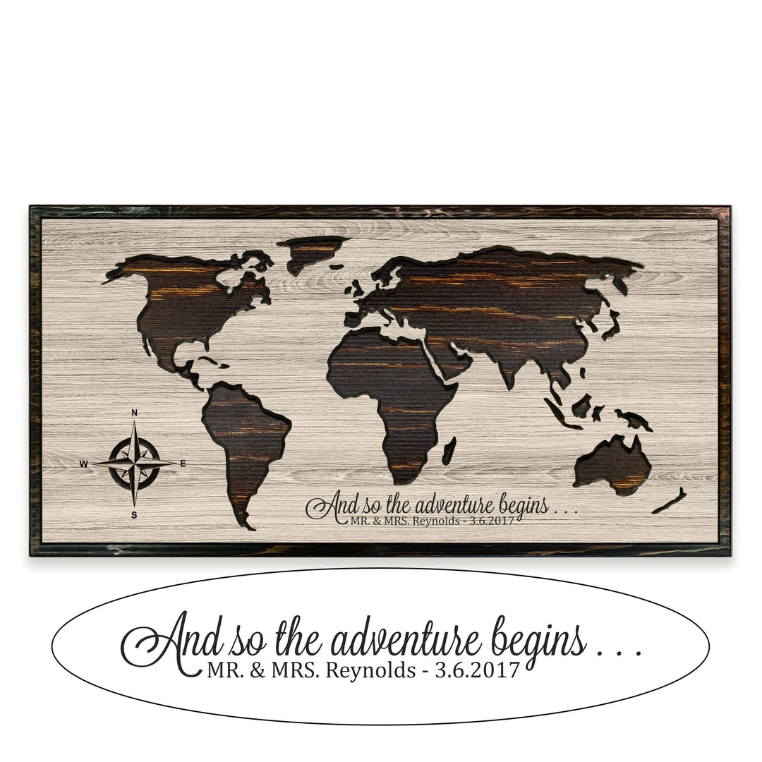 Custom Push Pin World Map Wall Art
